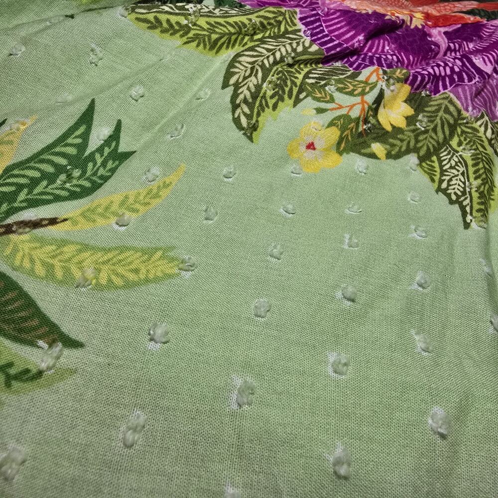 Farm Rio for Anthropologie Floral Tiered Skirt 100% cotton. Retails $228 - Picture 7 of 7